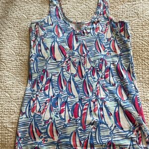 Lilly Pulitzer Tank Top size medium sailboat print